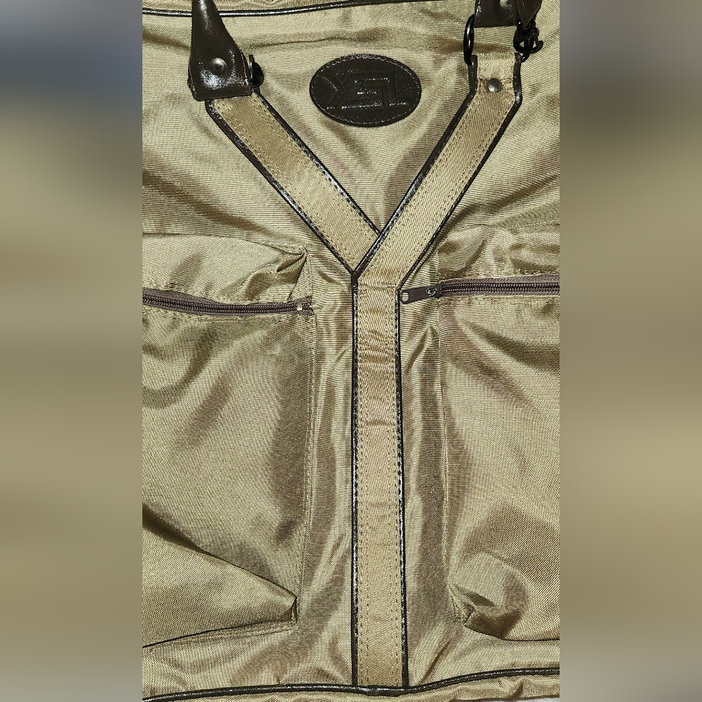 YSL Garment Bag In Army Green & Brown - Picture 9 of 17